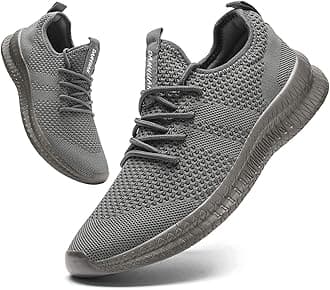 FUJEAKMen Running Shoes Men Casual Breathable Walking Shoes Sport Athletic Sneakers Gym Tennis Slip On Comfortable Lightweight Shoes