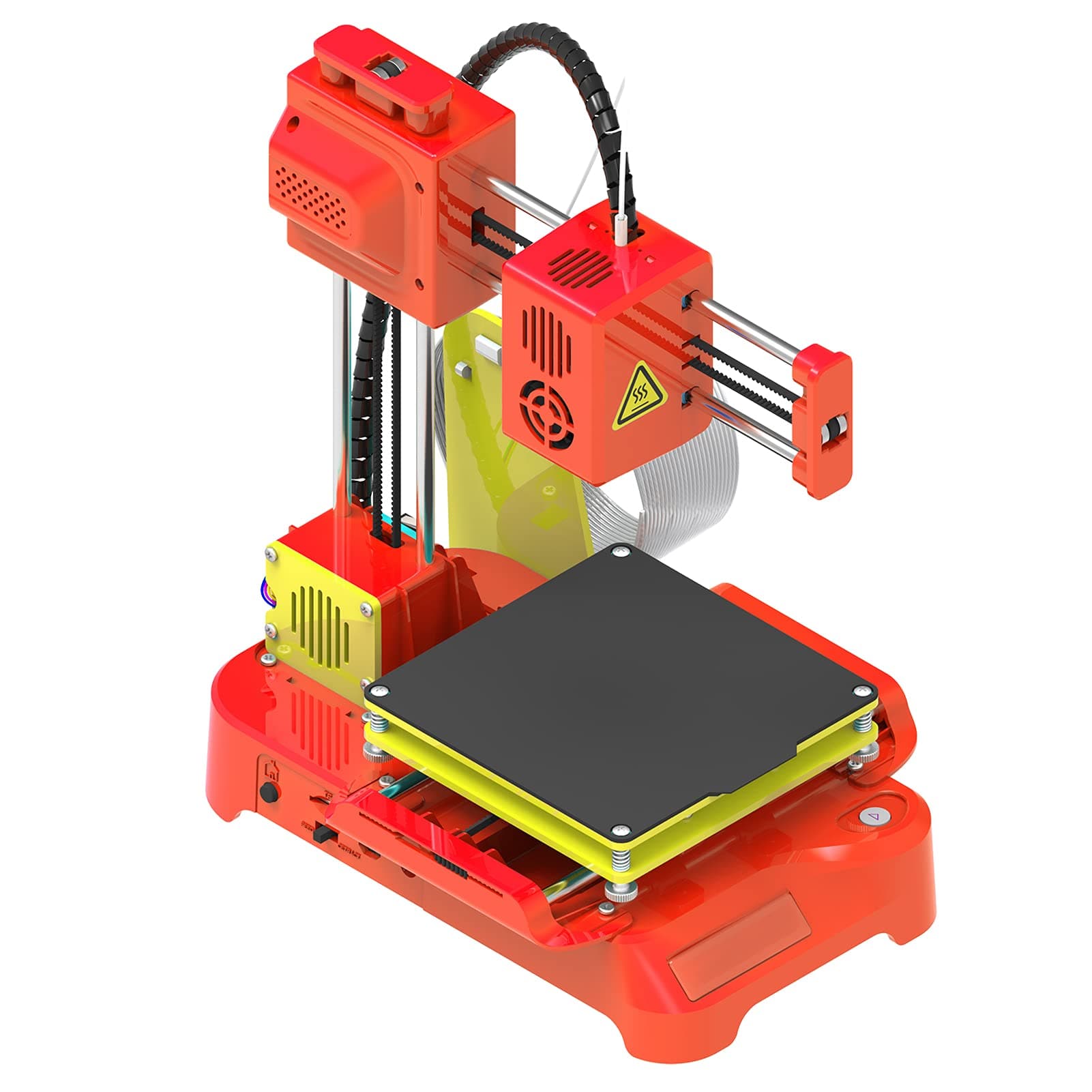 3D Printer,Mini DIY 3D Printers Desktop Kit for Beginners Kids Teens 3D Printer with PLA Filament Magnetic Removable Plate USB Cable TF Card Max Print Speed 40mm/s