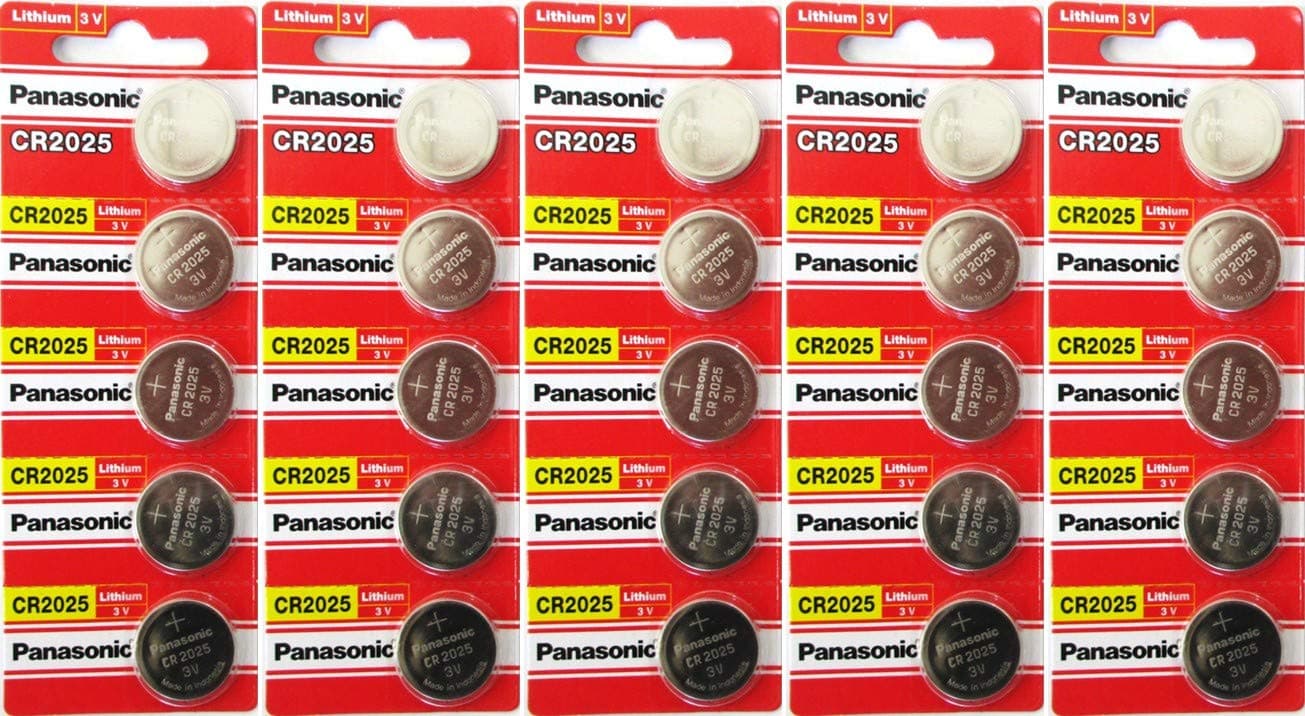 CR2025 3 Volt Lithium Coin Battery 25 Pack