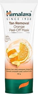Himalaya Tan Removal Peel off Mask - Orange, 50g Tube