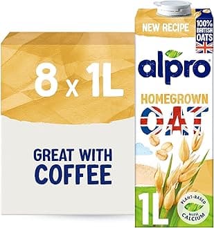 Oat Drink - 100% British Oats - Plant-Based Long Life Dairy Free & Lactose Free Milk Alternative - 1L (Pack of 8)