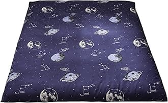 MAXYOYO Mattress Cover for Traditional Japanese Futon Mattress, Futon Floor Mats Cover with Zipper, Super Soft and Machine Washable, Space Adventure, Twin