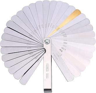 32 Stainless Steel Blades Feeler Gauge Dual Marked Metric and Imperial Gap Gauge