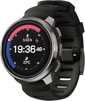 – Ocean Dive Computer, GPS Multisport Watch for Training, Underwater Route Tracking & Wireless Tank Pressure Monitor, AMOLED Touchscreen, Dualband GNSS, Offline Map, 26D Battery Life, Steel Black