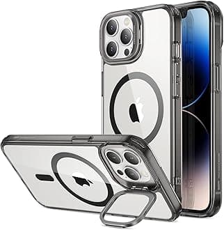 ESR iPhone 14 Pro Max Case, Built-in Lens Stand, MagSafe Compatible, 3-Way Stand, Adjustable Angle, iPhone 14 Pro Max Case, MIL Standard, Shockproof, Scratch-Resistant, Comes with Strap Hole, 14 Pro