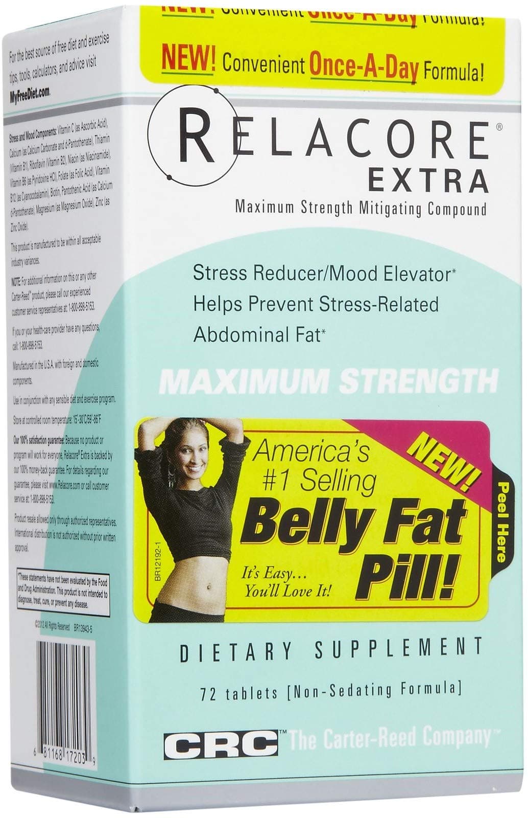 CRC Relacore Extra Maximum Strength Weight Loss, 72 Tablets by Relacore