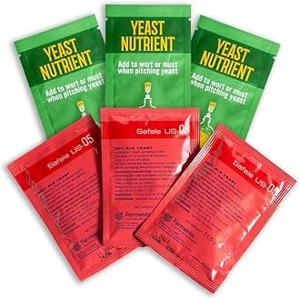 Safale US-05 Yeast - Fermentis - American Ale Dry Yeast - For American Ales - Ingredients for Home Brewing - Beer Making Supplies - [3 Pack]