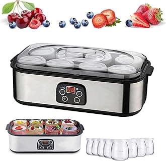 Probiotic Yogurt Motor - Yogurt Machine, Yogurt Machine With Adjustable Temperature And Time Control, Electric Yogurt Maker Machine, Ultimate Yogurt Maker, Ultimate Probiotic Yogurt Maker (Style A)