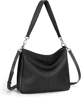 Genuine Leather Hobo Bags Purses for Women, Women's Shoulder bag Handbags Crossbody Bag with 2 Shoulder Straps