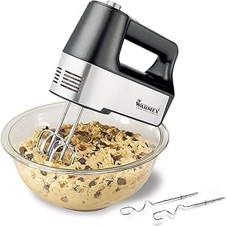 Warmex Electric Hand Mix Blender for Kitchen | Powerful 400 Watt Motor | 2 Detachable Beaters & Whisker/Dough Hooks | Variable 5 Speed + Turbo Control | Food Blender, Egg Beater | 1 Year Warranty