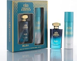 FRENCH ESSENCE Deodorant Spray | Perfume for men | Men Deo | Body Spray for men, Long Lasting Fragrance, Fresh Scent - Deo And Perfume Gift Set For Men - Bleu 60Ml & Deodorant 150Ml