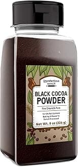 - Unpretentious Black Cocoa Powder, Dutch Processed, Cookies & Cakes, Rich & Decadent (8 Ounce)