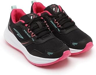 ASIAN Women's Cute Running Shoes,Walking Shoes (Black,Pink, numeric_5)