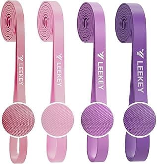 LEEKEY Resistance Bands Set - Pull Up Assist Bands for Workouts, Mobility, Powerlifting & Physical Therapy