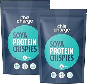 80% Protein SOYA Crispies - High Protein for Adults and Kids - Healthy, Gluten Free Vegan Snack - Low Fat Food, No Sugar Crispies (1 kg (Pack of 1), Unflavoured)