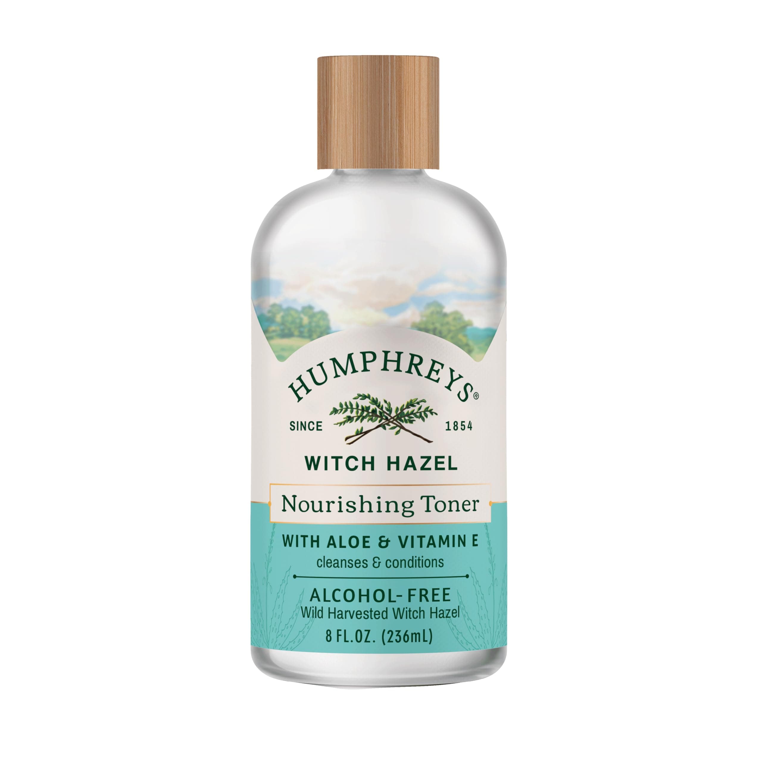 Humphreys Witch Hazel Nourishing Toner | Wild Harvested Witch Hazel & Aloe | Alcohol-Free | Natural | Hydrating | Soothing | 8 Fl Oz
