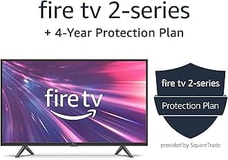 Amazon Fire TV 32" 2-Series (newest model), HD smart TV + 4-year protection plan