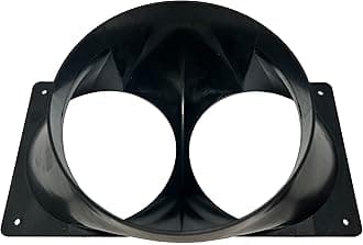 Antminer S19 T19 S17 T17 Double Fan Shroud 6 Inch Outlet to 2X 4 Inch Round ASIC Miner Air Cooling Duct 2X 120mm USA Made (8)