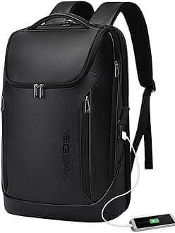BANGE Backpack Business Smart Backpack Waterproof fit 15.6 Inch Laptop Backpack with USB Charging Port,Travel Durable Backpack