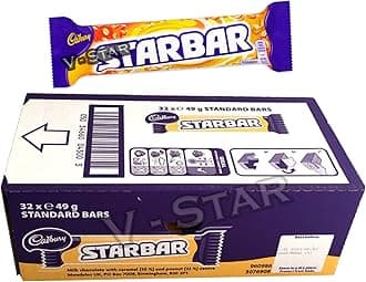 Cadbury Starbar Chocolate, 49 g, Pack of 32