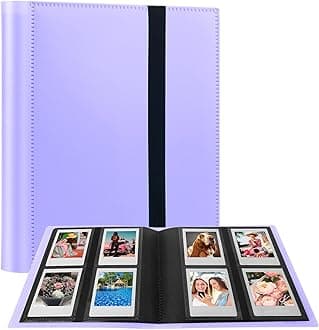 192 Pockets Photo Album for Fujifilm Instax Mini Camera, Polaroid Mini Camera, for Fujifilm Instax 12 11 9 40 99 90 8 7 Evo LiPlay Instant Cameras, 2x3 Inch instax Mini Photo Album (Purple)