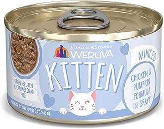 Weruva Kitten, Chicken & Pumpkin Formula in Gravy, 3oz Can (Pack of 12)