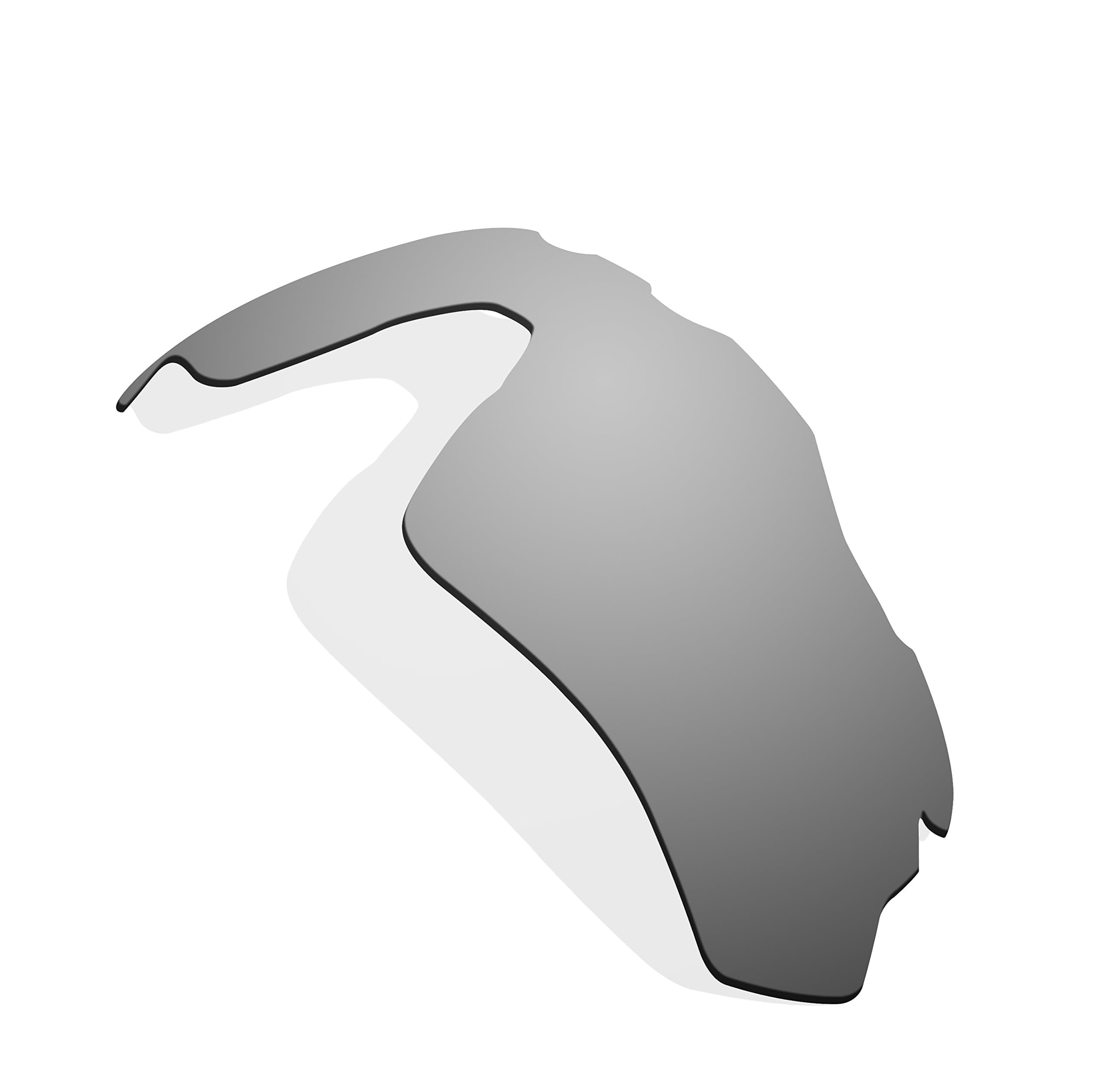 1.5mm Polarized Replacement Lenses for Oakley Radar EV Path Sunglasses - Multiple Options (Silver Mirror)