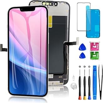 for iPhone 13 Pro Screen Replacement 6.1 Inch, Diykitpl 3D Touch LCD Display for A2483, A2636, A2638, A2639, A2640, with Repair Tools Kit+ Waterproof Frame Adhesive Sticker+Screen Tempered Protector