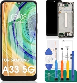 INCELL for Samsung Galaxy A33 5G Screen Replacement for Samsung A33 5G LCD Display for SM-A336E A336B Digitizer Touch Screen Assembly Repair Kits With Frame(No Fingerprint)