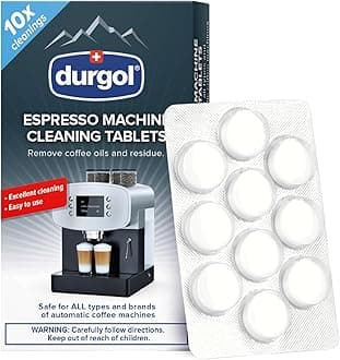 Durgol Espresso Machine and Coffee Maker Cleaning Tablets, 10 count