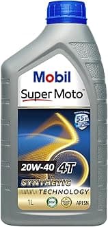 Mobil Super Moto 20W-40 4T Synthetic Technology Engine Oil for Bikes (1L)