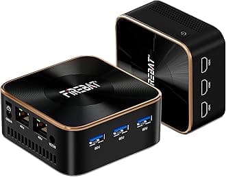 Mini PC N100 Intel, 1TB M.2 SSD SATA 16GB LPDDR5, Smaller Mini Desktop Computer, 3xUSB 3.1, 3xHDMI 4K UHD Triple Display, 2xLAN, Mini Server for Business, School, Office, Home Theater