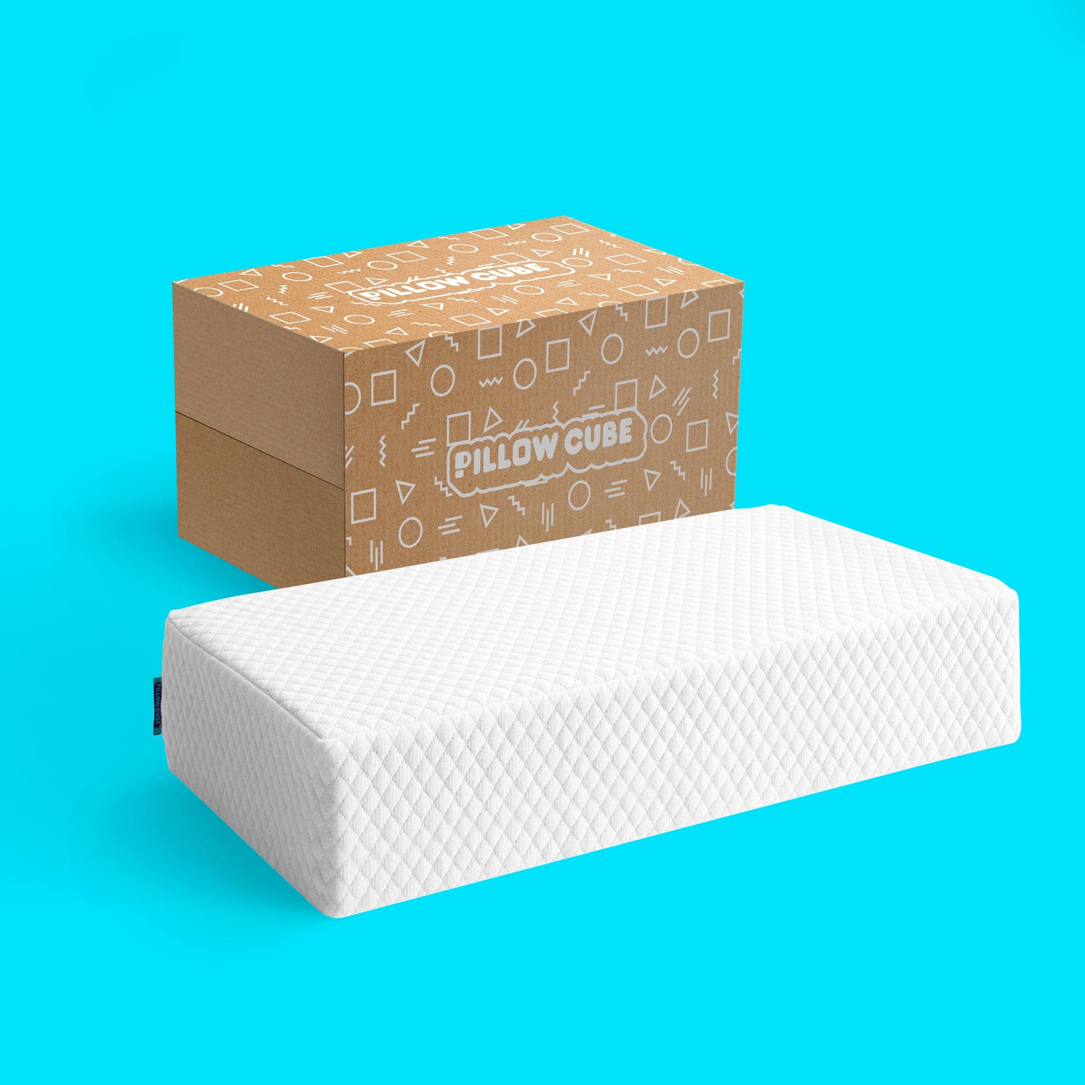 Side Cube Pro - Most Popular (5”) Bed Pillows for Sleeping on Your Side, Cooling Memory Foam Pillow Support Head & Neck for Pain Relief - King, Queen, Twin 24"x12"x5"