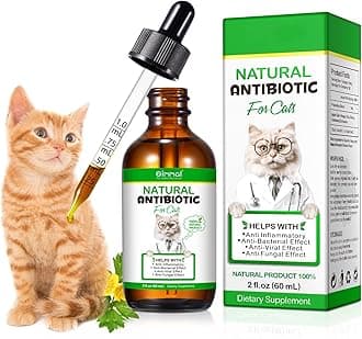 Natural Antibiotics for Cats, Pet Supplements, 2 Fl Oz / 1 Pack Cats ...