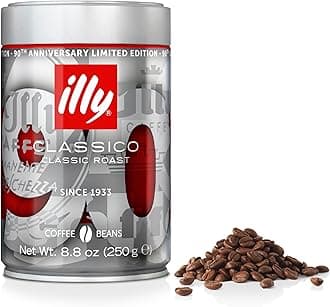 illy Classico Coffee Beans, Limited Edition, Medium Roast, 100% Arabica, Coffee Gift Tin, 250g