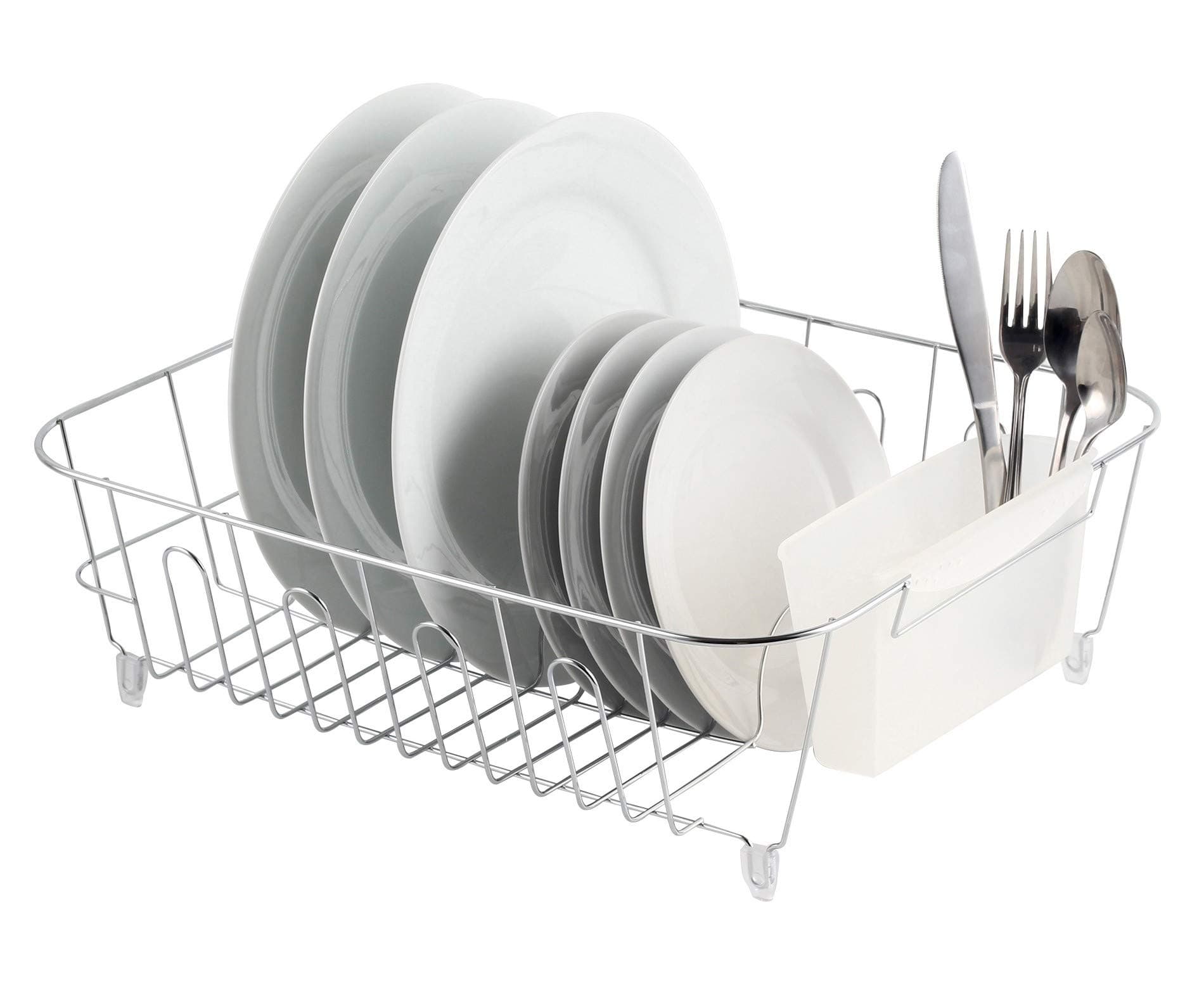 Deluxe Large Dish Drainer, Chrome