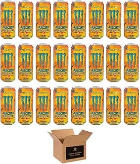 Monster Energy Drink Flavours | Juiced, Zero Sugar, Ultra, Monarch, Fiesta Mango, Strawberry Dreams, VR46, Punch | High Caffeine Sports Energy Drink (Khaotic - 500ml x 24Pack)