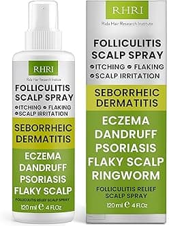 Folliculitis Scalp Spray | Dandruff Treatment for Psoriasis & Folliculitis | Antifungal & Anti Dandruff Itchy Scalp Treatment Formula Spray for Dry and Irritated Scalp