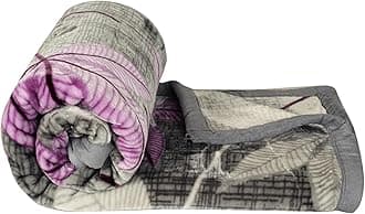 VAS COLLECTIONS® Premium Soft Mink Blanket - Warm & Cozy, King Single Bed, Plush Fleece for Bed, Couch, Sofa - Luxurious Winter Blanket 2.5Kg multi2