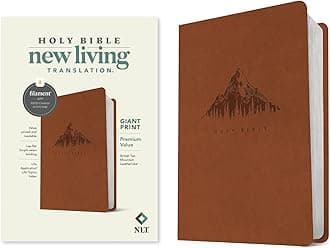 NLT Giant Print Premium Value Bible, Filament-Enabled: New Living Translation, British Tan Mountain, Giant Print Premium Value, Filament-enabled ... Premium Value, Filament-Enabled Edition