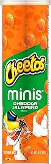 Cheetos Minis, Cheddar Jalapeno, 3.625 oz Canister