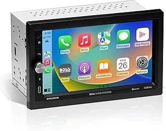 BOSS Audio Systems BV9358B Car Stereo – Double Din, 6.2 Inch Touchscreen, Bluetooth, CD DVD Player, AM FM Radio Receiver, Wireless Remote Control