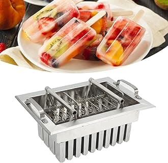 40Pcs Stainless Steel Popsicle , DIY Large Capacity Popsicle Machine Commercial Ice Ice Cream Maker, Lolly Popsicle Frozen Ice Cream Popsicle Maker for Home