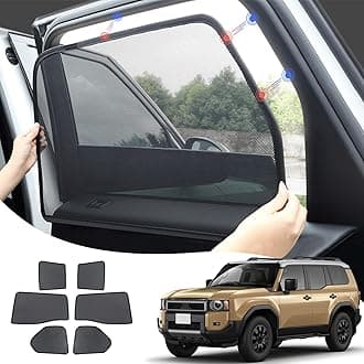 Car Window Sun Visor Car Side Window Breathable Mesh for 2024 2025 2026 Toyota Land Cruiser 250 1958 Prado Lc250 J250 Interior Decoration Accessories Modification