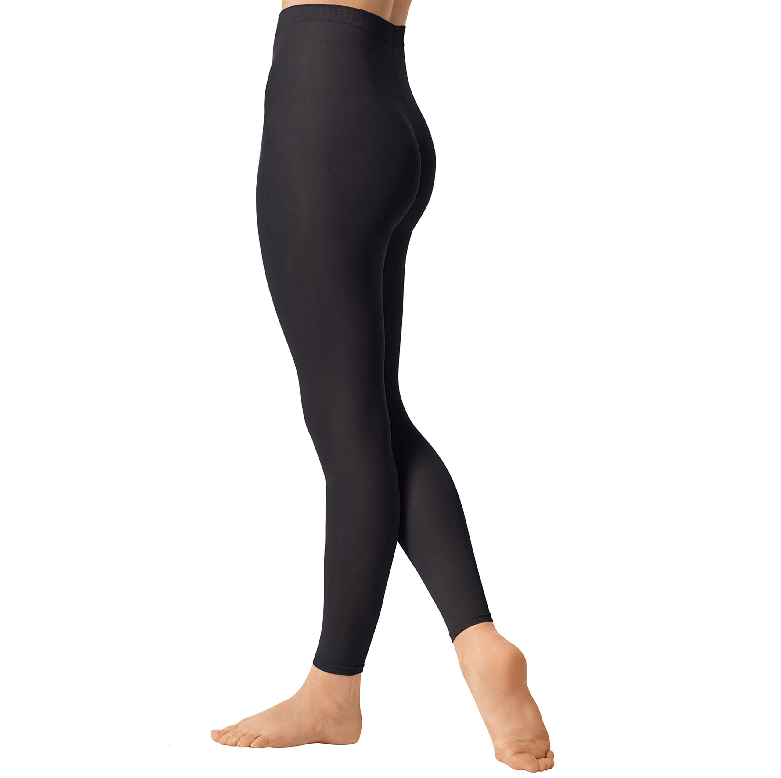 DANCELINE Footless Dance Tights in Black