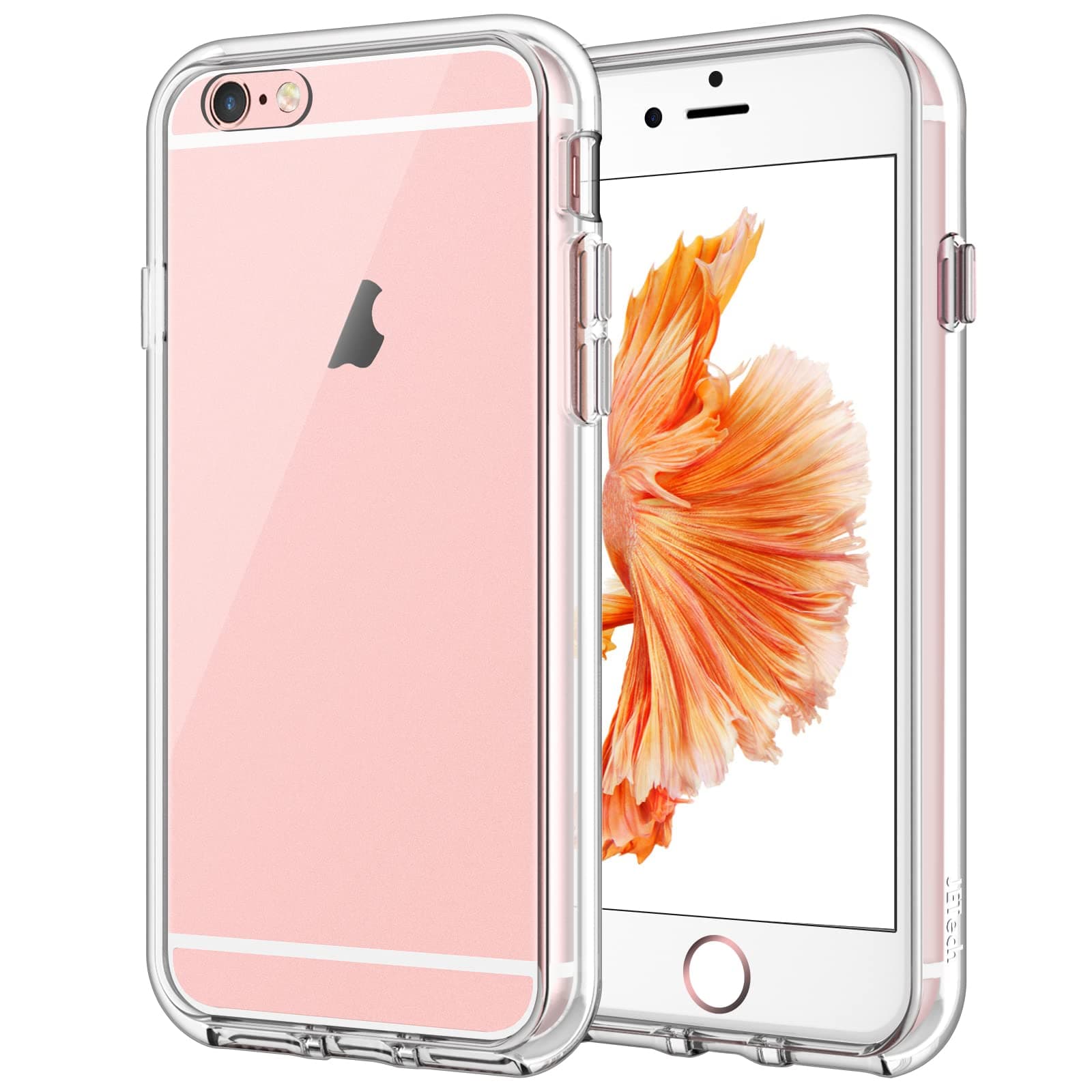 Case for iPhone 6 Plus and iPhone 6s Plus 5.5-Inch, Non-Yellowing Shockproof Phone Bumper Cover, Anti-Scratch Clear Back (Clear)