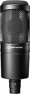 Audio-Technica Audio Technica Cardioid Condenser Microphone - AT2020, Black