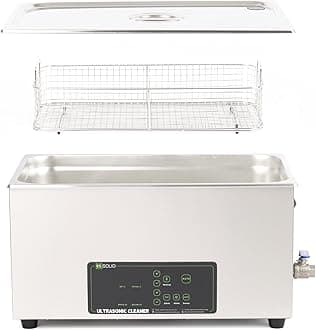 U.S. Solid 10 L Ultrasonic Cleaner - 28/40kHz Dual-Frequency Digital Ultrasonic Cleaning Machine with Heater, Timer, and Degas Function