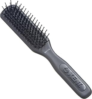 Kent AH11G Airhedz Pro Narrow Pin Hair Brush (Fine Pin, Grey)