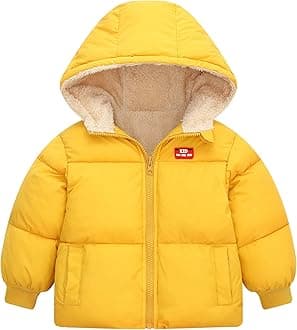 Vmterliya Baby Winter Coats, Outerwear for Toddler Kids Infants Boys Girls Light Puffer Warm Hooded Down Jacket for 2-7 Years